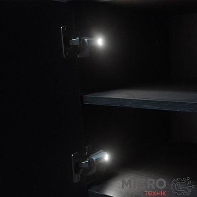 Светодидная подсветка на мебельную петлю, холодный свет. 3041944 фото