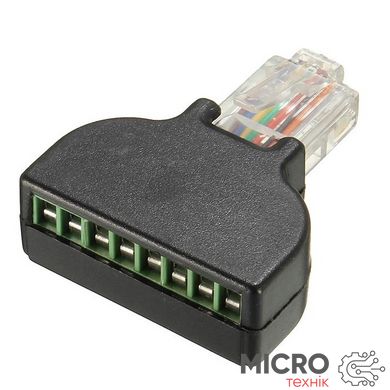 Конектор 8p8c [RJ45] з нероз'ємним клемником 3038985 фото