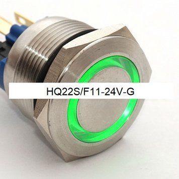 Кнопка антивандальна HQ22S/F11-24V-G 14080 фото