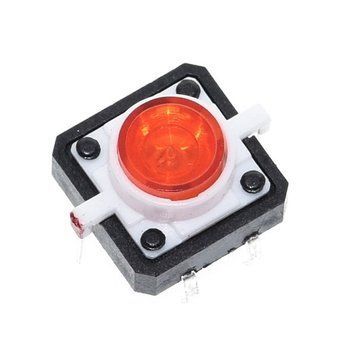 Кнопка тактова TACT 12x12-7.3 Red LED 3041319 фото