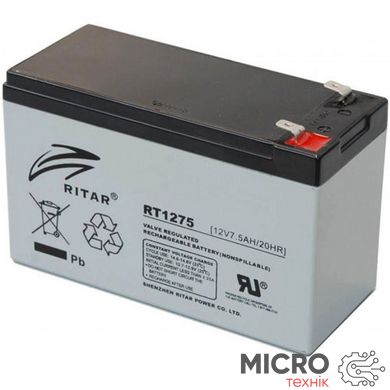 RITAR RT1275 (12V/7.5Ah) 16989 фото