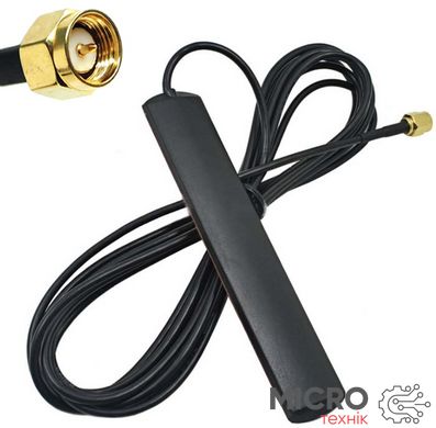 Антенна GSM 900/1800MHZ SMA Male 3dBi 3m cable 3030842 фото