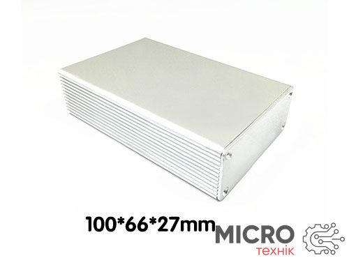 Корпус алюмінієвий 100*66*27MM aluminum case SILVER 3022423 фото
