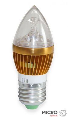 Лампа Светодиодная LED 3w E27 стеклянная колба 3027456 фото