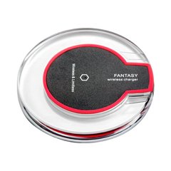 Безпроводове зарядне пристрій Qi Fantasy Wireless Charger K9 чорно-червоне 3037567 фото