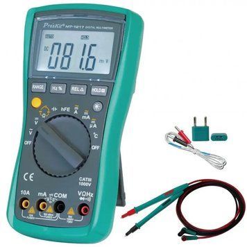 Цифровой мультиметр Pro'sKit MT-1217 True-RMS 5999 отсчетов NCV 20 МГц 60МОм 500052037 фото