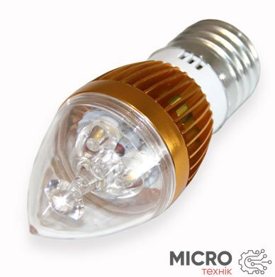 Лампа Світлодіодна LED 3w E27 скляна колба 3027456 фото