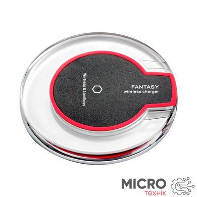 Безпроводове зарядне пристрій Qi Fantasy Wireless Charger K9 чорно-червоне 3037567 фото