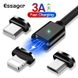 Кабель магнітний USB Apple Lightning 1м чорна Текстиль. обплетення 3040467 фото 13