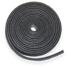 Стрічка-липучка двостороння Velcro [16мм х1м] Чорна полімер 3023716 фото