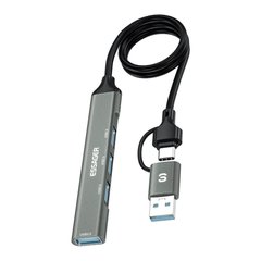 USB HUB Type-C 4 in 2 3048505 фото