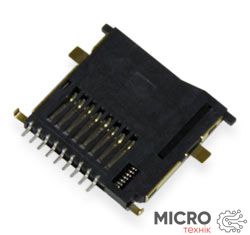 Разъем MR08 для Micro SD с выталкивателем 3021277 фото