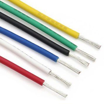 Провода монтажные UL3239 26AWG (7*0.155) силиконовый желтый (3KV) 3043453 фото