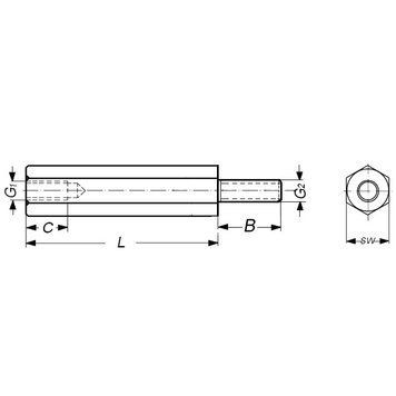 Стойка металлическая TFM-M2.5x5+5мм 3001206 фото