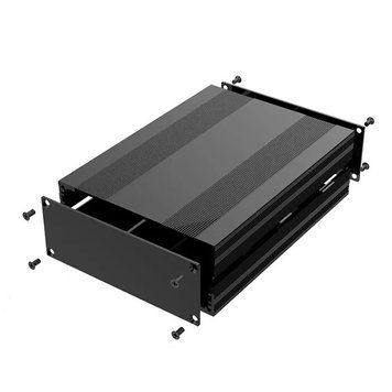 Корпус алюмінієвий 150*145*54мм aluminum case BLACK 3046666 фото