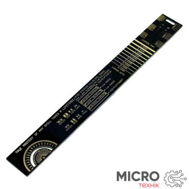 Лінійка PCB Ruler шаблон для електронника радіоаматора 25см 3039998 фото
