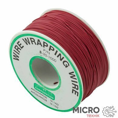 Провода монтажные 30 AWG одножильные красные на катушке 250м. 3039260/0 фото