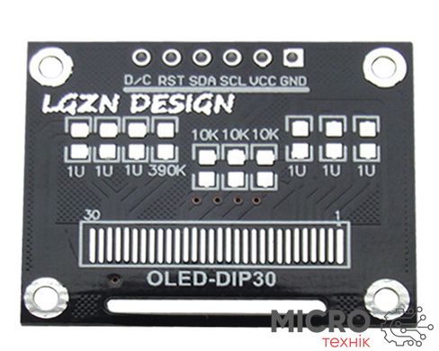 Модуль OLED Плата типографская адаптер OLED128х64 3024389 фото