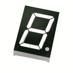 Індикатор 1 розряд 0.56" Білий, анод, чорний фон KL5611-BW 3038064 фото
