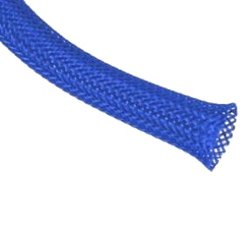 Кабельная оплетка змеиная кожа 6мм, синяя 3034466 фото