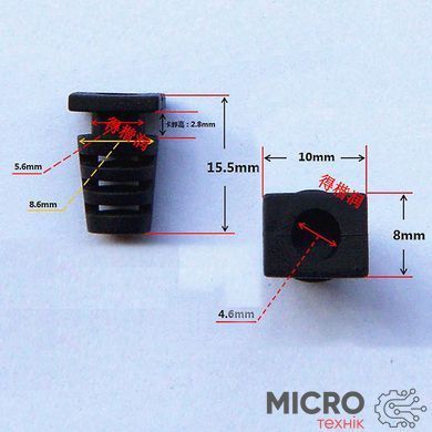 Гибкий кабельный ввод XD-10 4.6мм Black 3049123 фото