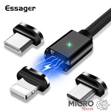 Наконечник USB Apple Lightning до магнітного кабелю Essager 3040470 фото
