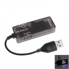 USB вольт-амперметр KW203 з передачею даних (струм до 3А) 3028233 фото