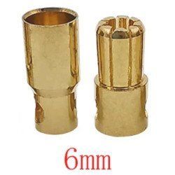 Разъем аккумуляторный 6mm вилка + розетка 3045948/0 фото