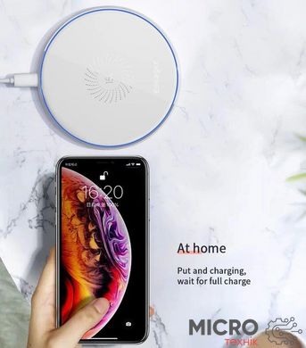 Безпроводове зарядне пристрій Qi 15W Wireless Charger біле 3044462 фото