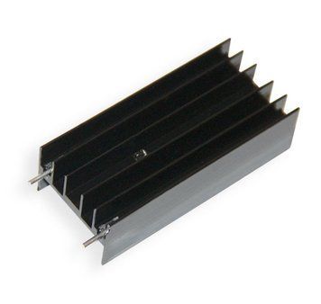 Радіатор алюмінієвий 50*23*16мм TO-220 BLACK (with pins) 3022443 фото