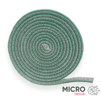 Лента-липучка двухсторонняя Velcro [10мм х1м] ЗЕЛЕНЫЙ полимер 3026350 фото