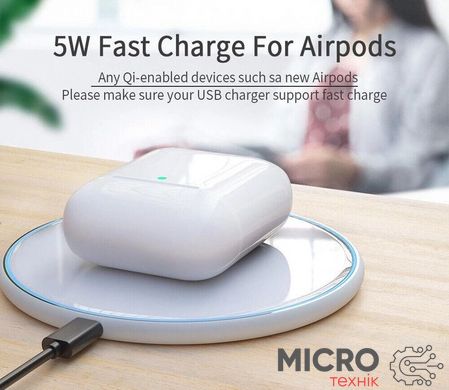 Безпроводове зарядне пристрій Qi 15W Wireless Charger біле 3044462 фото