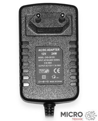 Блок живлення CHD-CB1220 12V 2A plug 5.5x2.1mm + вимикач 3030847 фото