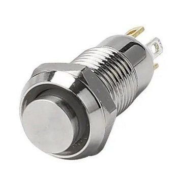 Кнопка антивандальная GQ08H-10EM 12-24V AC/DC Green LED 3049293 фото