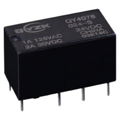 Реле QY4078-005DC-2ZS 2A 2C coil 5V 3038048 фото