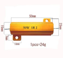 Резистори з алюмінієвим тепловідводом 50w