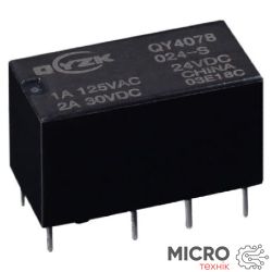 Реле QY4078-005DC-2ZS 2A 2C coil 5V 3038048 фото