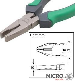 Пассатижи 6" 1pk-052ds [150 мм, насечка, режущий сектор] 3003719 фото