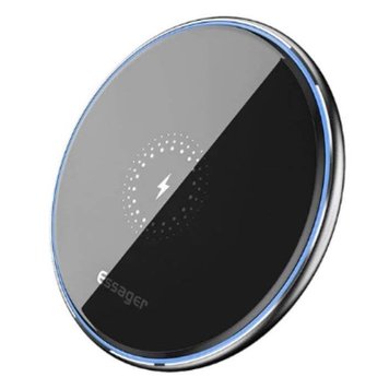 Безпроводове зарядне пристрій Qi 10W Wireless Charger чорне 3044459 фото