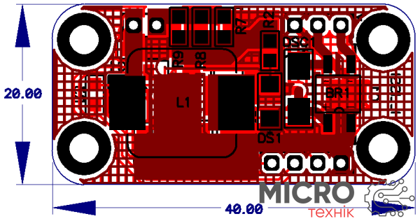 Печатна плата ch-c0070pcb Стабілізатор току для потужних LED 3016490 фото